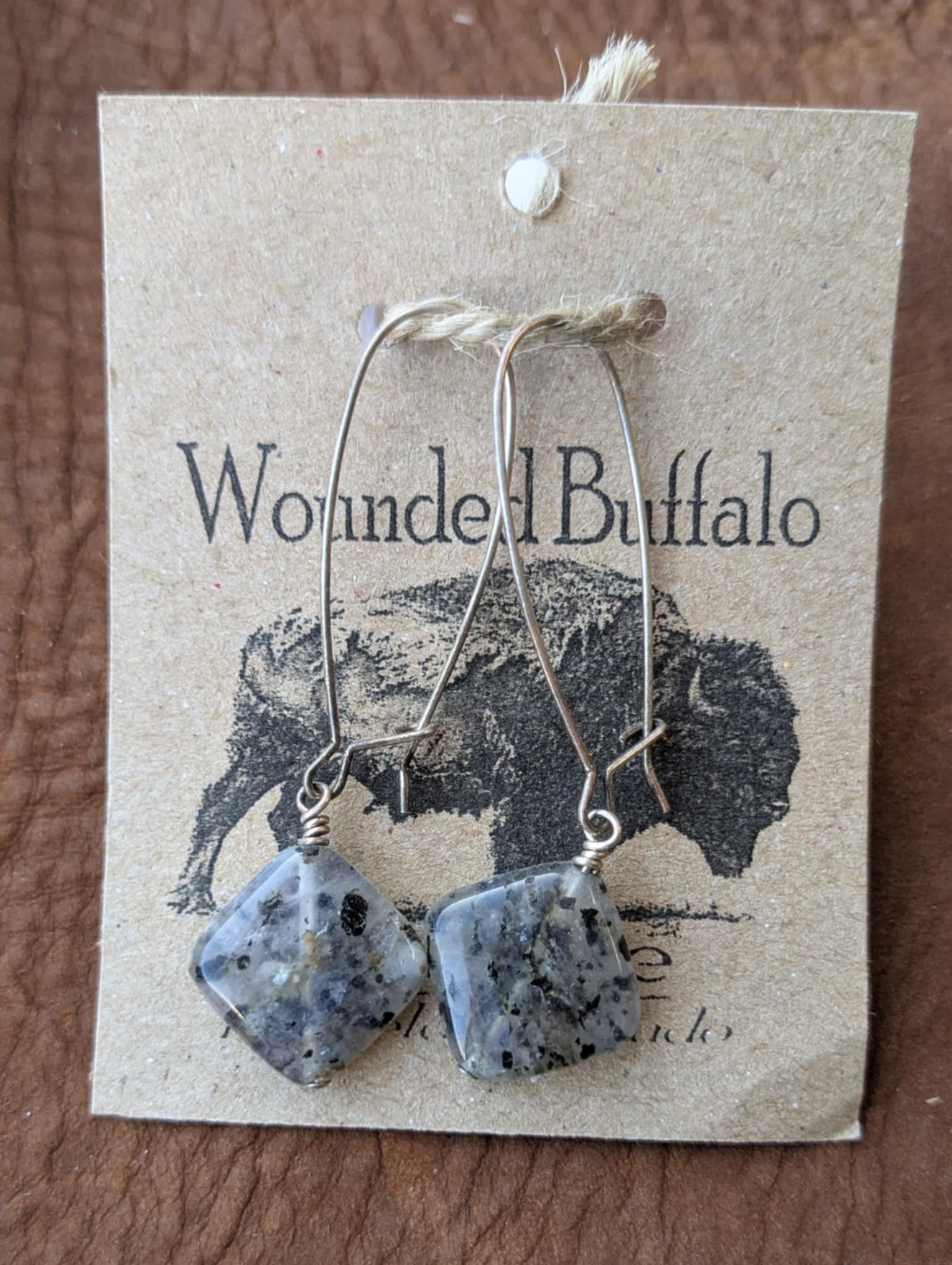 Tourmalinated Quartz Drop Earrings