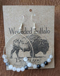 Tourmalinated Quartz Hoop Earrings