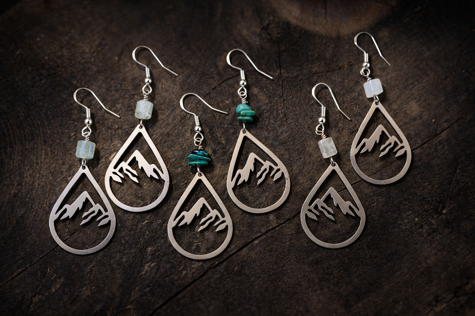 Moonstone Mountain Earrings