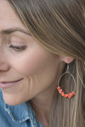 Red Jasper Hoop Earrings