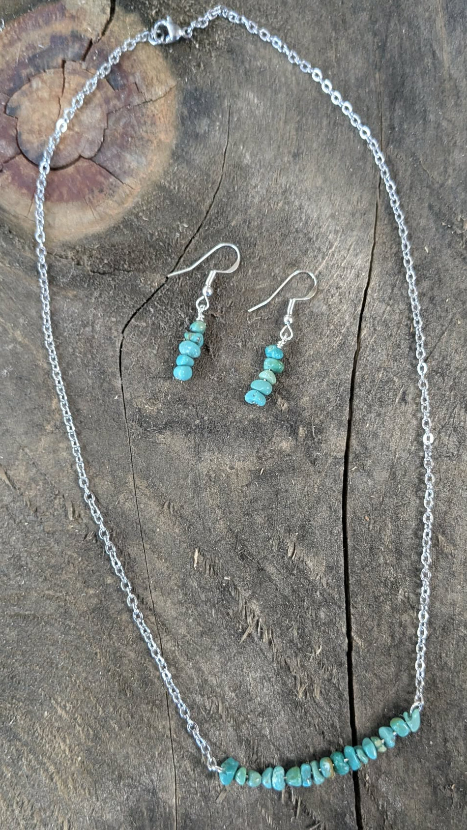 Turquoise Earrings and Necklace Set