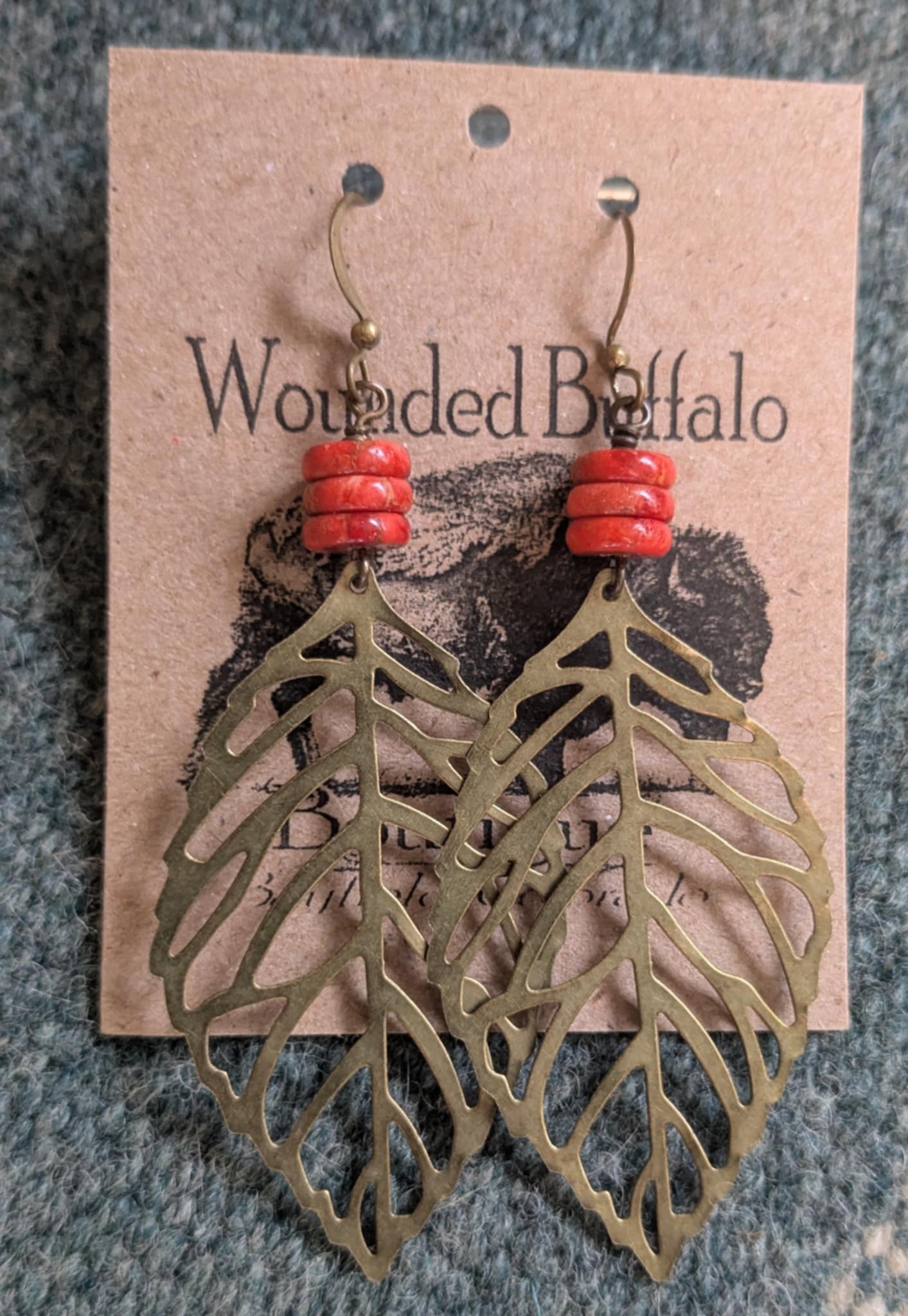 Bronze Leaf and Red Jasper