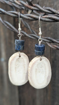 Blue Lapis Antler Earrings